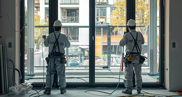 Patio Door Glass Replacement with Built-In Blinds in Punta Gorda, FL